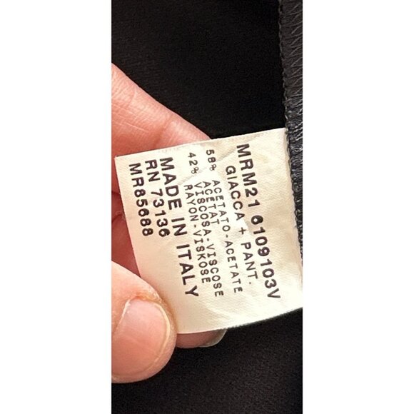 Womens Size 25/3XL  Marina Rinaldi Pants Made in Italy Black Color - Picture 7 of 8